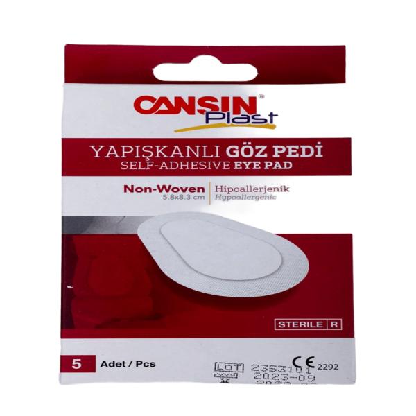 CANSINPLAST EYE PAD 6.5X9.5 CM 5'S (QATTAN)
