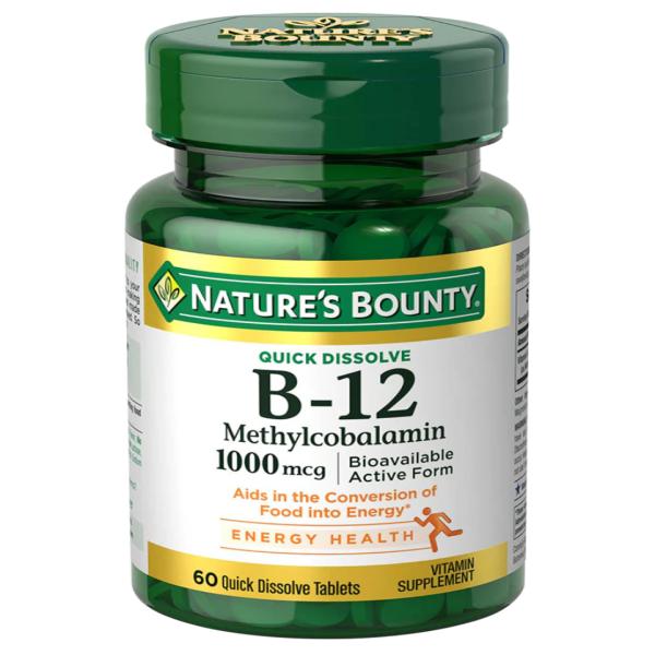 NATURES BOUNTY B-12 1000 MCG 60 TAB