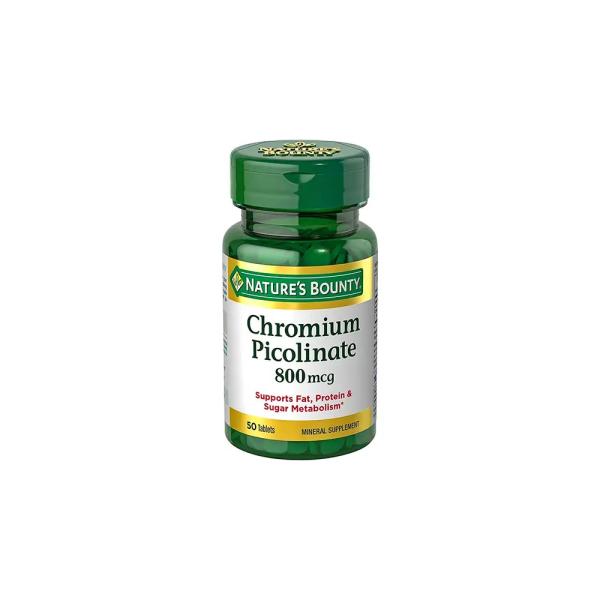 NATURES BOUNTY CHROMIUM 800 MCG 50 TAB