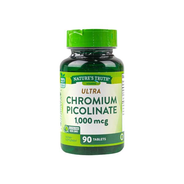 NATURES TRUTH ULTRA CHROMIUM PICOLINATE 1000MCG 90 TABLETS
