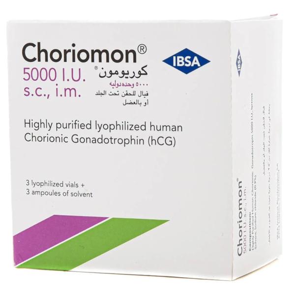 CHORIOMON 5000 IU 1 VIAL