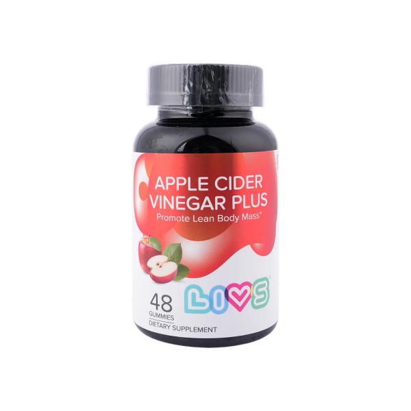 LIVS APPLE CIDAR VINEGAR GUMMIES PLUS 48 PCS
