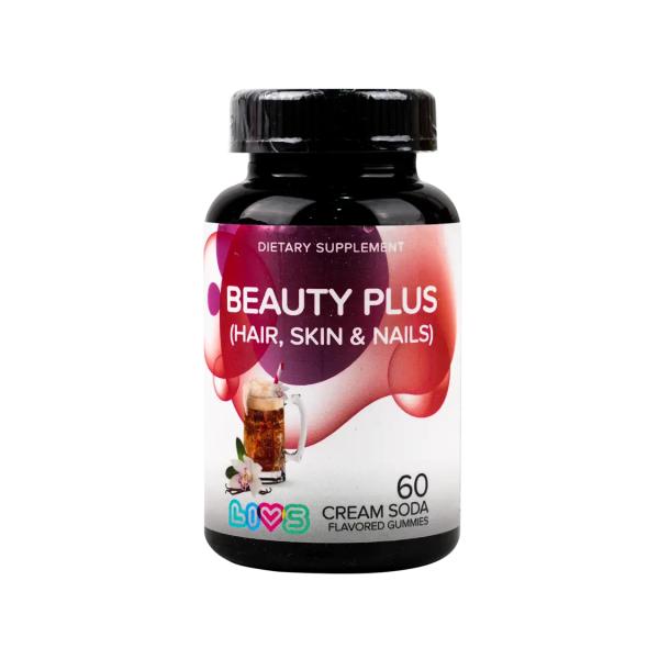 LIVS BEAUTY PLUS HAIR SKIN & NAILS 60 GUMMIES
