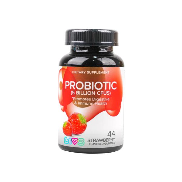 LIVS PROBIOTIC 5 BIL CFUS 44 STRWABERRY GUMMIES