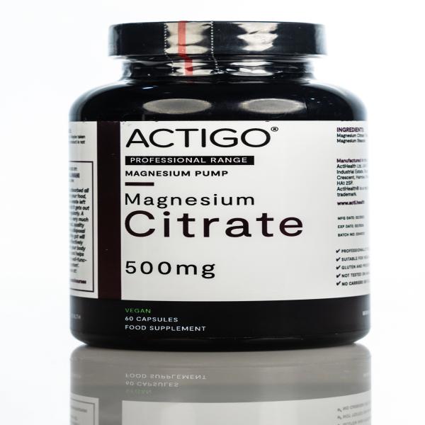 ACTIHEALTH ACTIGO MAG CITRATE 500MG 60 CAPS