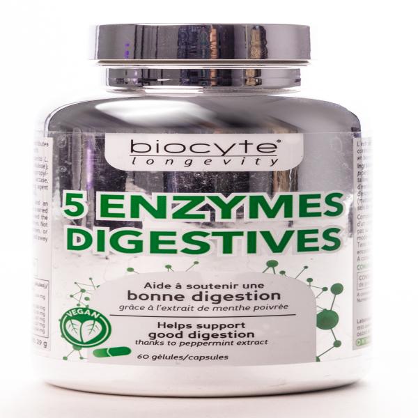 BIOCYTE 5 ENZYMES DIGESTIVE 60 CAPSULES