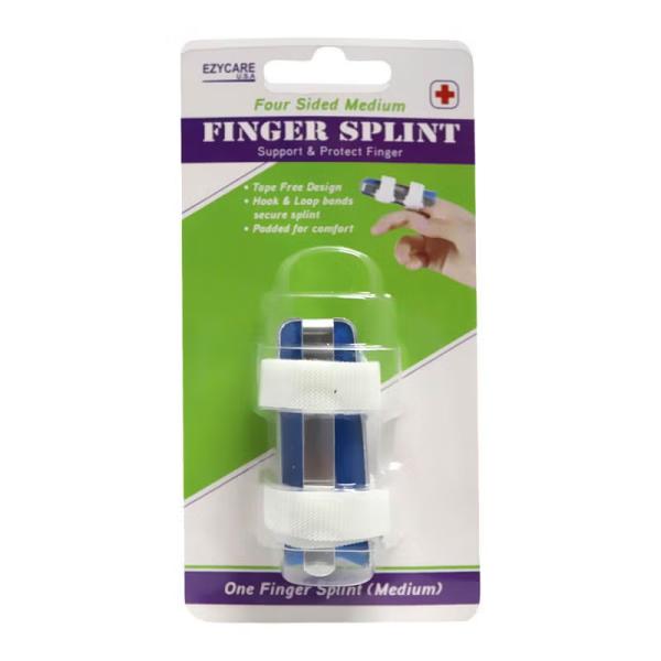 EZYCARE FINGER SPLINT FOUR-SIDED MEDIUM 17487