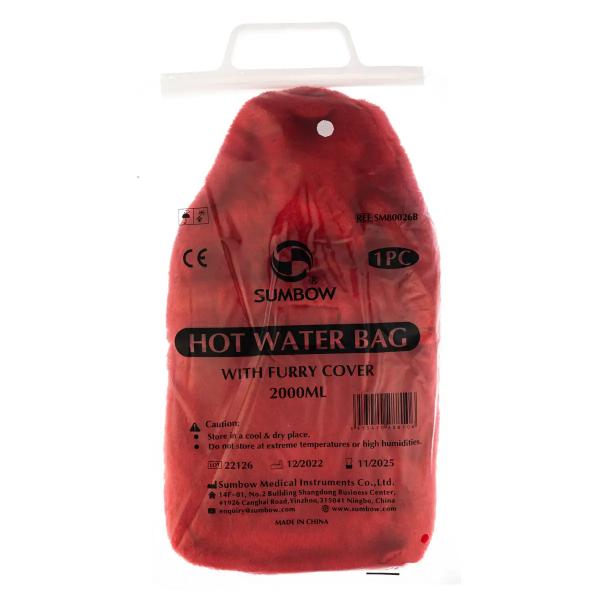 SUMBOW HOT WATER BAG WITH FURRY COVER 2000ML