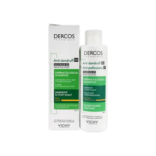 VICHY DERCOS ANTI-DANDRUFF DRY HAIR SHAMPOO 200ML