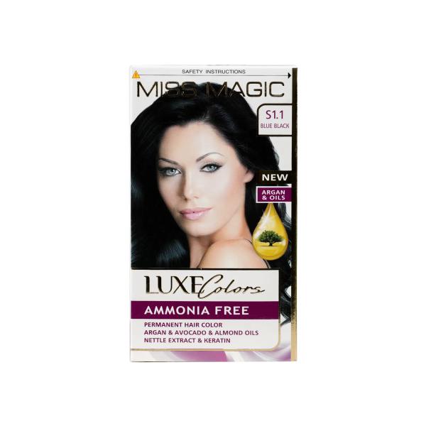 LUXE HAIR COLOR MISS MAGIC S 1.1-BLUE BLACK