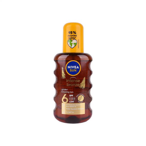 NIVEA SUN INTENSE BRONZE TANING OIL SPF6 SPRAY 200 ML
