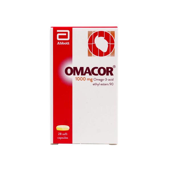 OMACOR 1000 MG SOFT CAPSULES 28'S