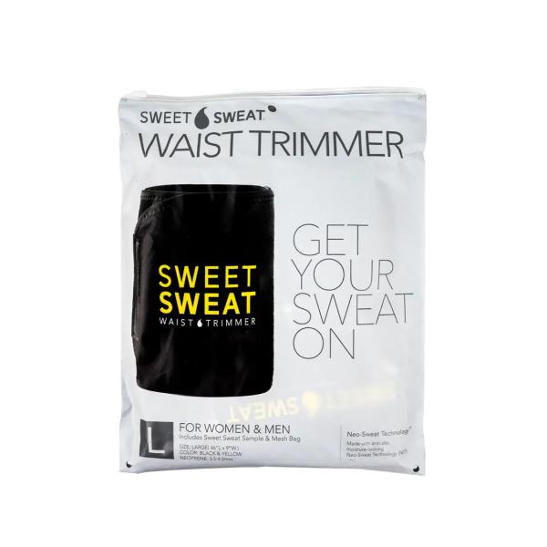 SWEET SWEAT WAIST TRIMMER SIZE-LARGE BLK/YELLOW