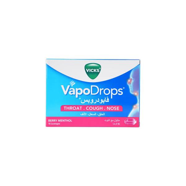 VICKS VAPODROPS BERRY MENTHOL 16 LOZENGES