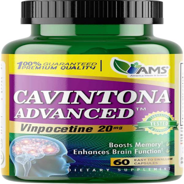 AMS CAVINTONA ADVANED 20 MG 60 CAPSULES