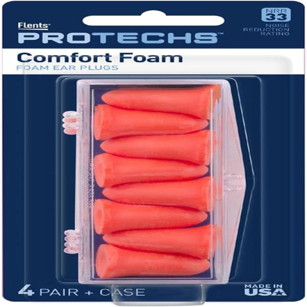 FLENTS COMFORT FOAM EAR PLUGS 4 PAIR (K30)
