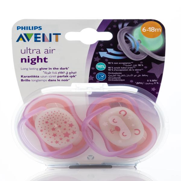 PHILIPS AVENT  ULTRA AIR NIGHT 6-18  MONTHS 2 PCS