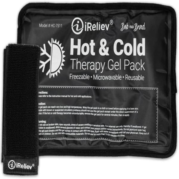 BLACK & BROWN COLD AND HOT THERAPY GEL PACK 15*15