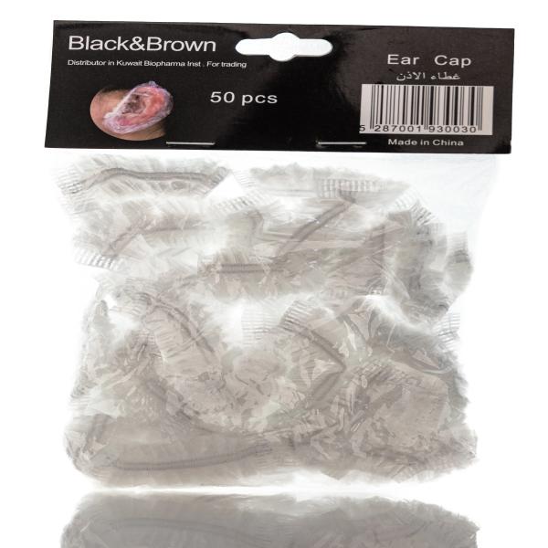 BLACK & BROWN EAR CAP 50  PCS