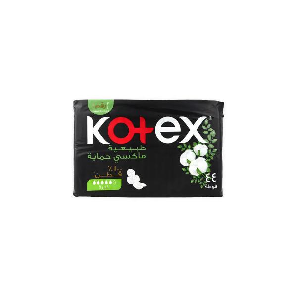 KOTEX MAXI THICK NATURAL COTTON SUPER 4X44PADS