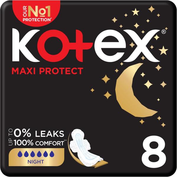 KOTEX MAXI THICK NIGHT PADS 8'S