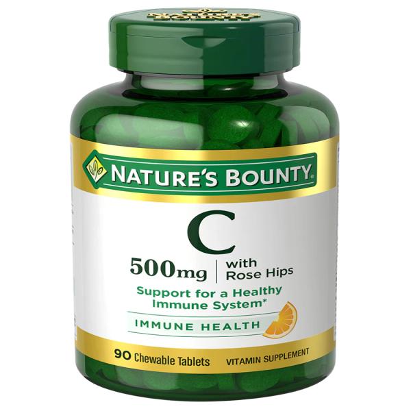 NATURES BOUNTY CHEWABLE VIT-C 500 MG 90TAB