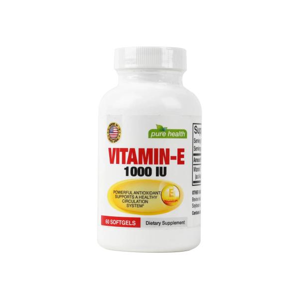 PURE HEALTH VIT E1000IU 60SOFTGELS