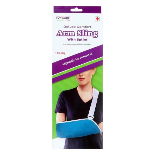 EZYCARE DELUXE ARM SLING WITH SPLINT 19627