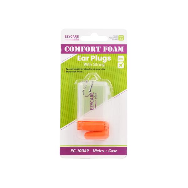 EZYCARE EAR PLUG WITH STRING 1 PAIR 10049