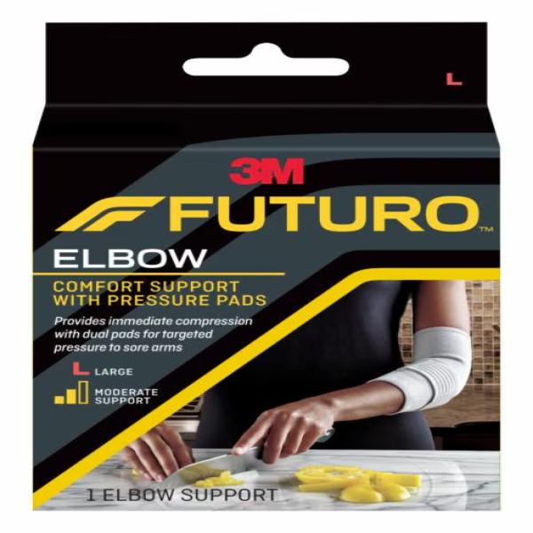 FUTURO ELBOW SUPPORT WITH PRESSURE PADS (LARGE) 47863