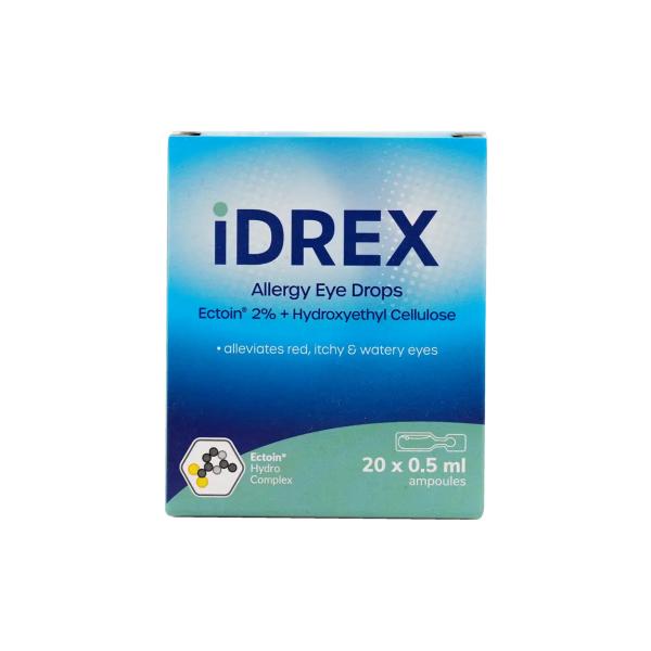 IDREX ALLERGY EYE DROPS 0.5 ML 20 AMPOULES