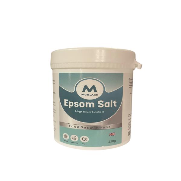 MC BLACK EPSOM SALT MAGNESIUM SULPHATE 250 G