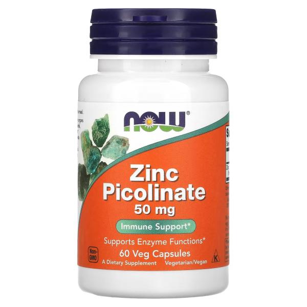 NOW ZINC PICLONATE 50 MG 60 CAPSULES