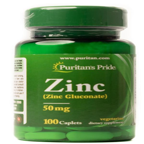 PURITANS PRIDE ZINC 50 MG 100'S