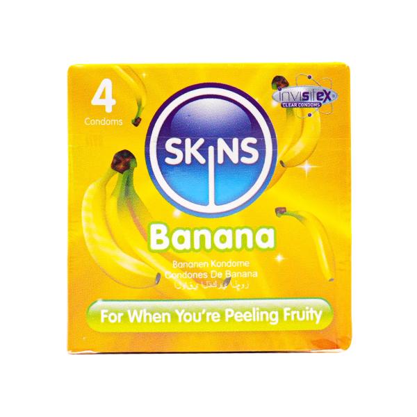 SKINS BANANA 4 CONDOMS