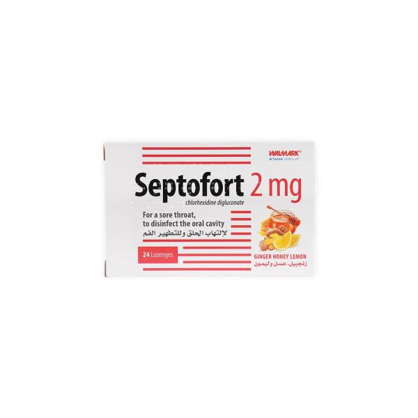 WALMARK SEPTOFORT 2 MG GINGER HONEY LEMON