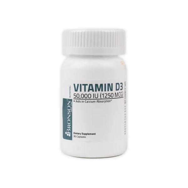 BRONSON VIT-D3 50,000 IU 30 CAPS
