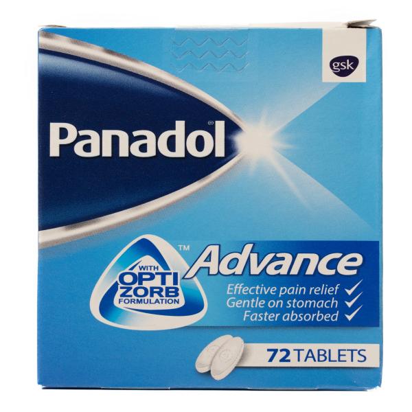 PANADOL ADV 500 MG 72 TAB
