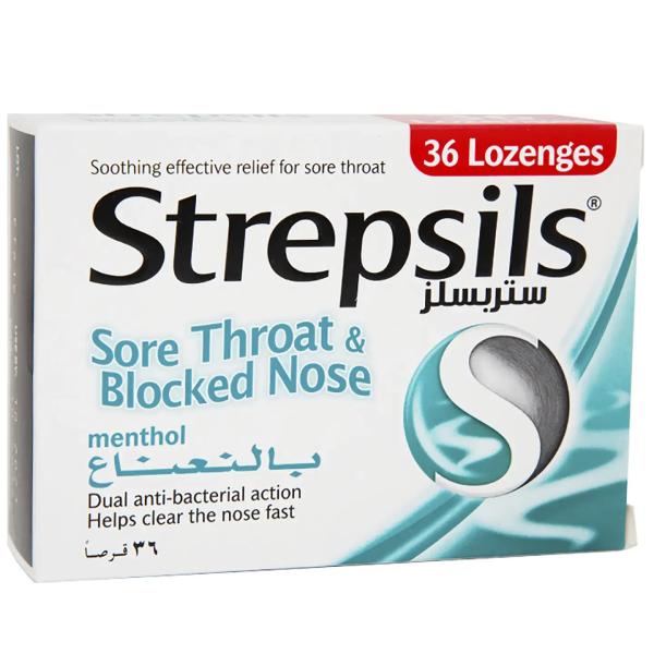STREPSILS MENTHOL 36 LOZ