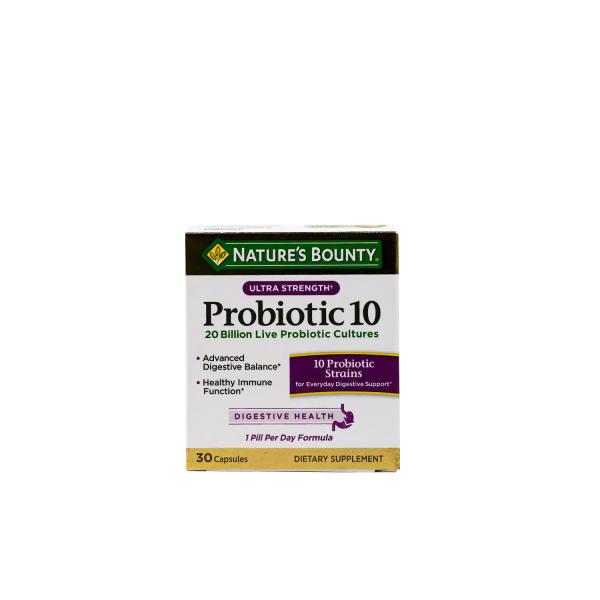 NATURES BOUNTY PROBIOTIC-10 30 CAP