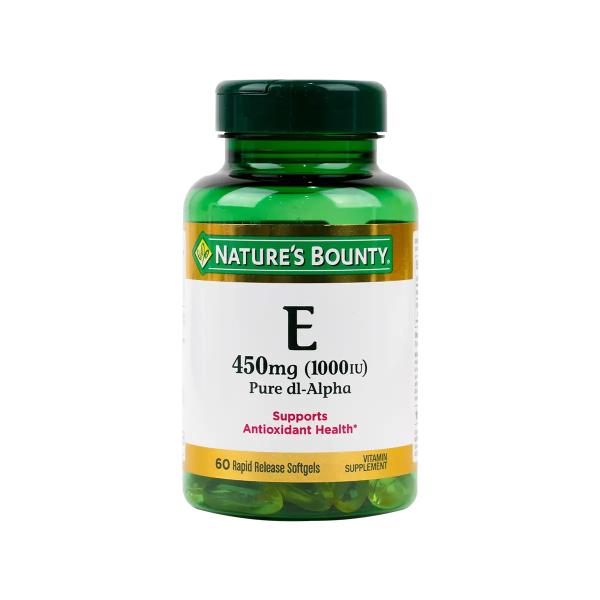 NATURES BOUNTY VITAMIN E-1000 IU 60'S