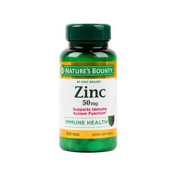 NATURES BOUNTY ZINC 50MG 100 CAPS