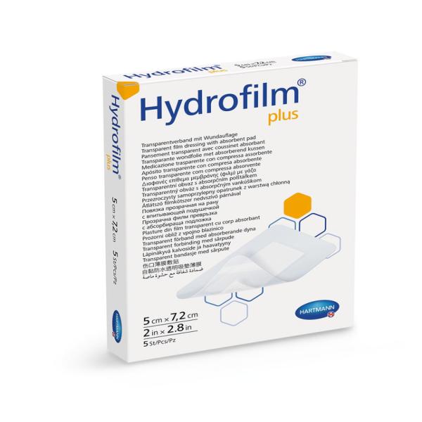 HARTMANN HYDROFILM PLUS 5X7.2Cm 1 PIECE
