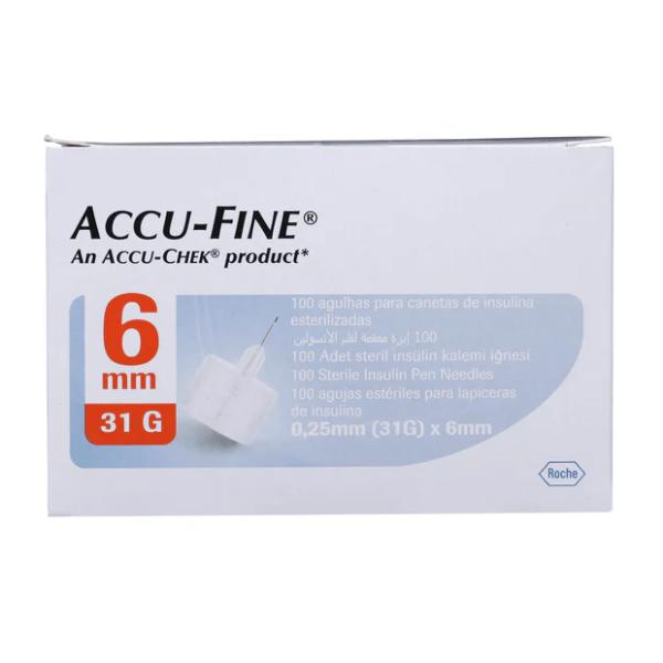 ACCU-FINE 0.25MM X 6MM 31G