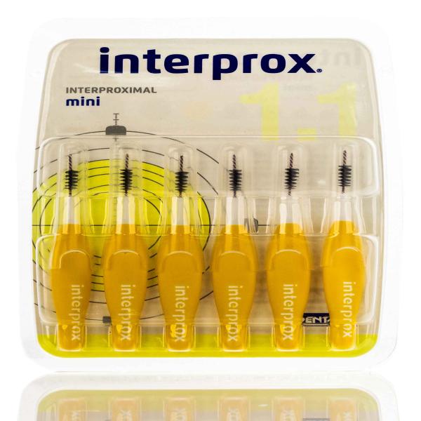INTERPROX 4G MINI 1.1 ML 6 UNIT YYELLOW