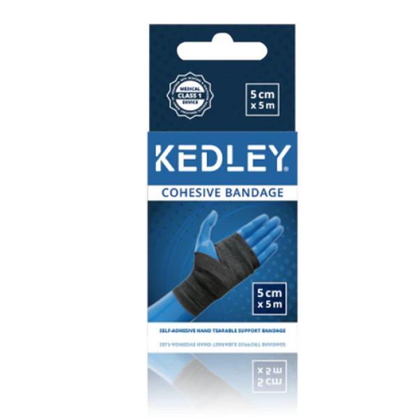 KEDLEY COHESIVE BANDAGE 5 CM * 5 M ( BLACK )