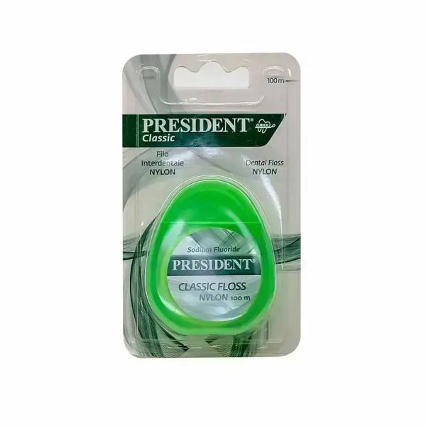 PRESIDENT CLASSIC NYLON DENTAL FLOSS 100MT