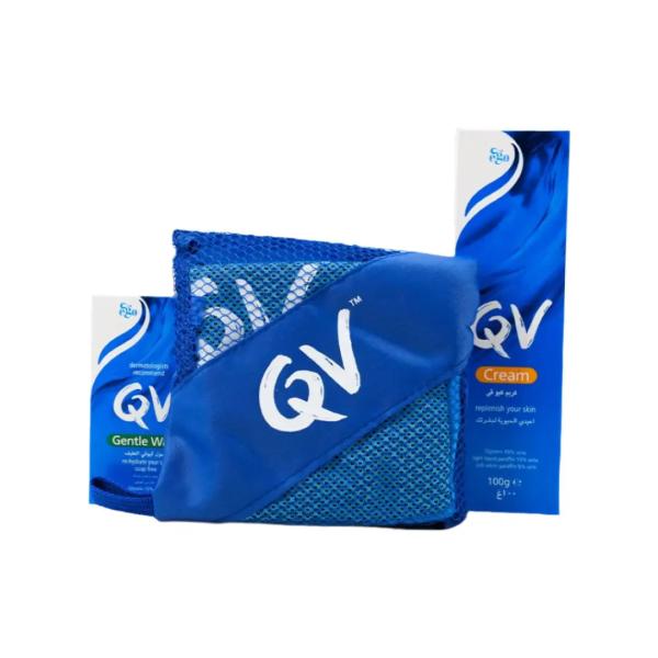 QV CREAM 100 G + QV GENTLE WASH 40 G + COOLING TOWEL OFFER