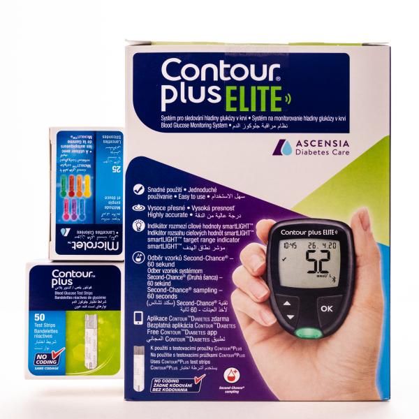 CONTOUR PLUS ELITE +50 STRIPS +25 LANCETS
