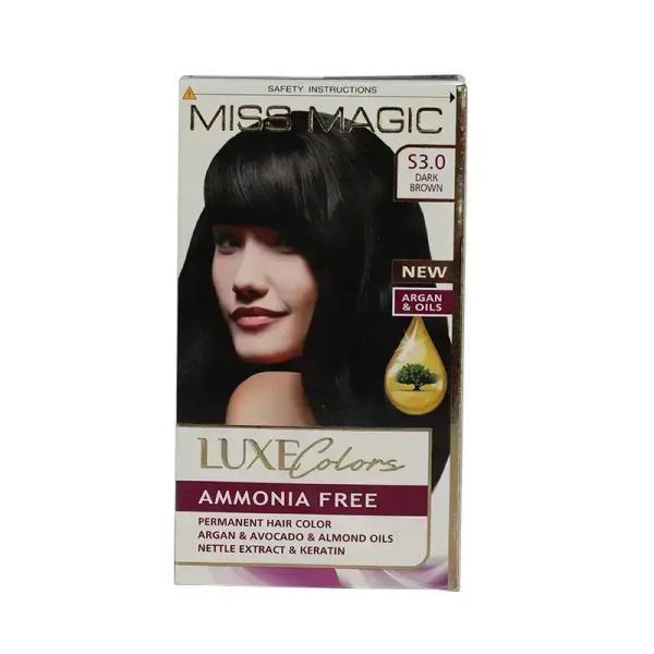 LUXE HAIR COLOR MISS MAGIC S 3.0-DARK BROWN